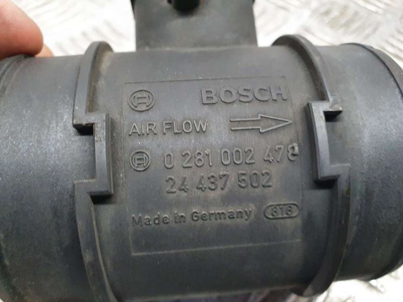 Recambio de caudalimetro para opel zafira a elegance referencia OEM IAM 24437502 0281002478 BOSCH