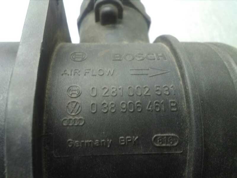 Recambio de caudalimetro para seat toledo (5p2) exclusive referencia OEM IAM 038906461B 0281002531 BOSCH