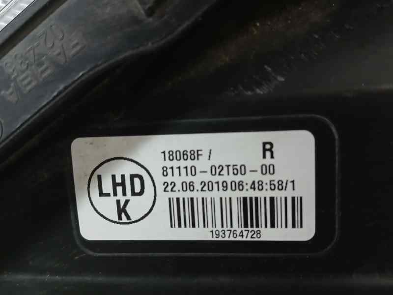 Recambio de faro derecho para toyota corolla (e21) hybrid active referencia OEM IAM 8111002T50  