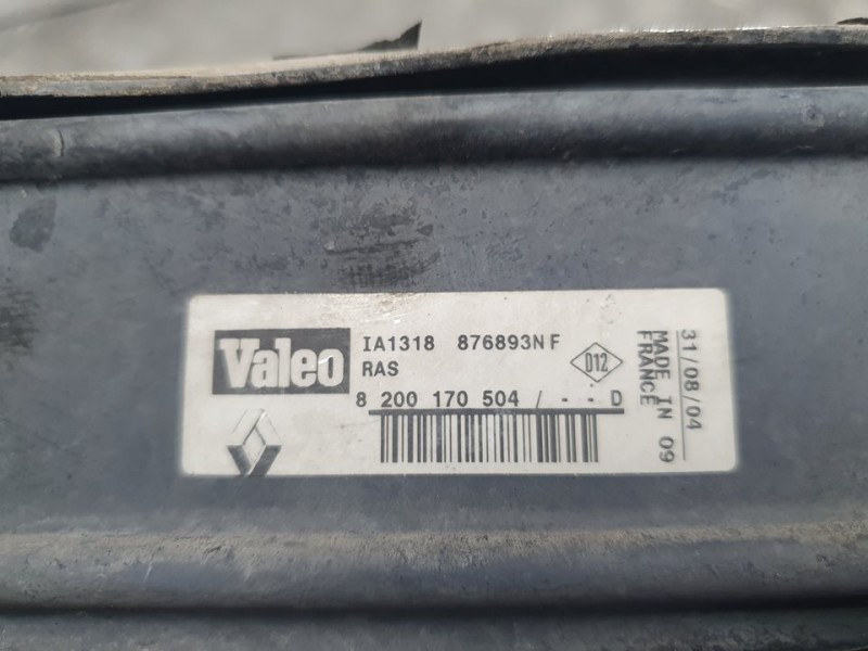 Recambio de intercooler para renault modus confort dynamique referencia OEM IAM 8200170504 876893N VALEO