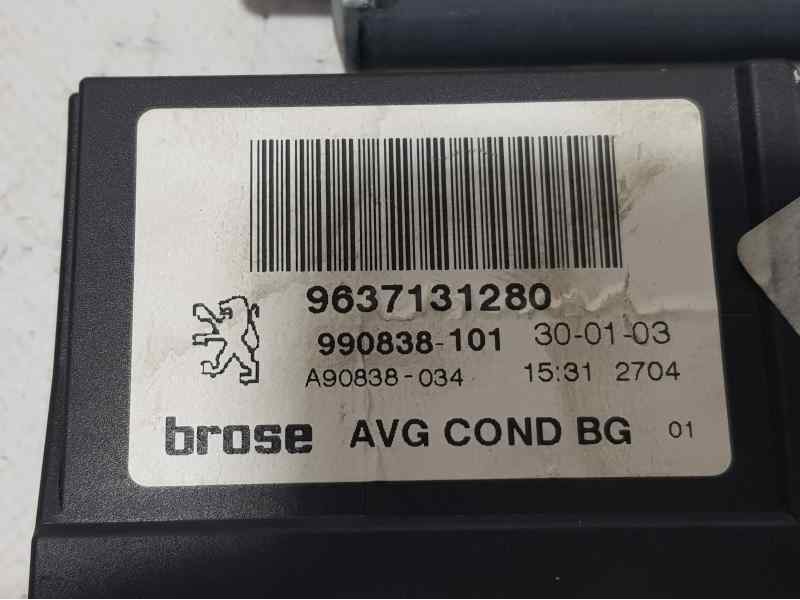 Recambio de motor elevalunas delantero izquierdo para peugeot 307 (s1) xs referencia OEM IAM 9637131280 16 PINS +6 PINS BROSE