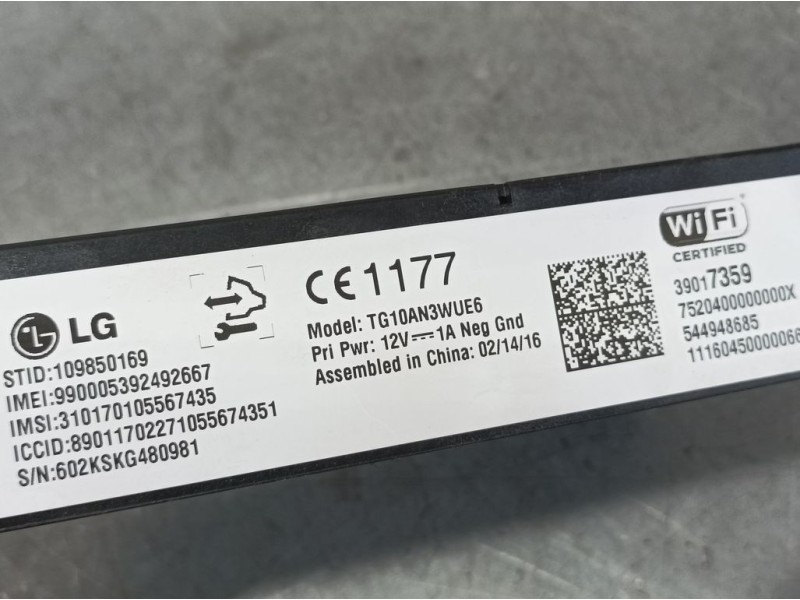 Recambio de modulo electronico para opel mokka selective referencia OEM IAM 39017359 544987685 