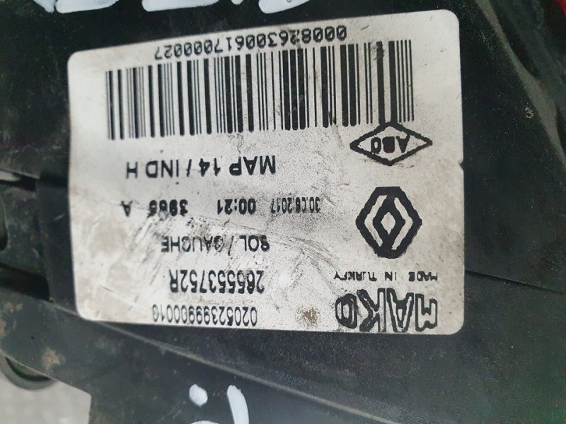 Recambio de piloto trasero izquierdo para renault clio iv business referencia OEM IAM 265553752R MAKO EXTERIOR