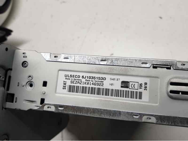 Recambio de sistema audio / radio cd para seat ibiza st (6j8) style referencia OEM IAM 6J1035153D  PANTALLA MARCADA