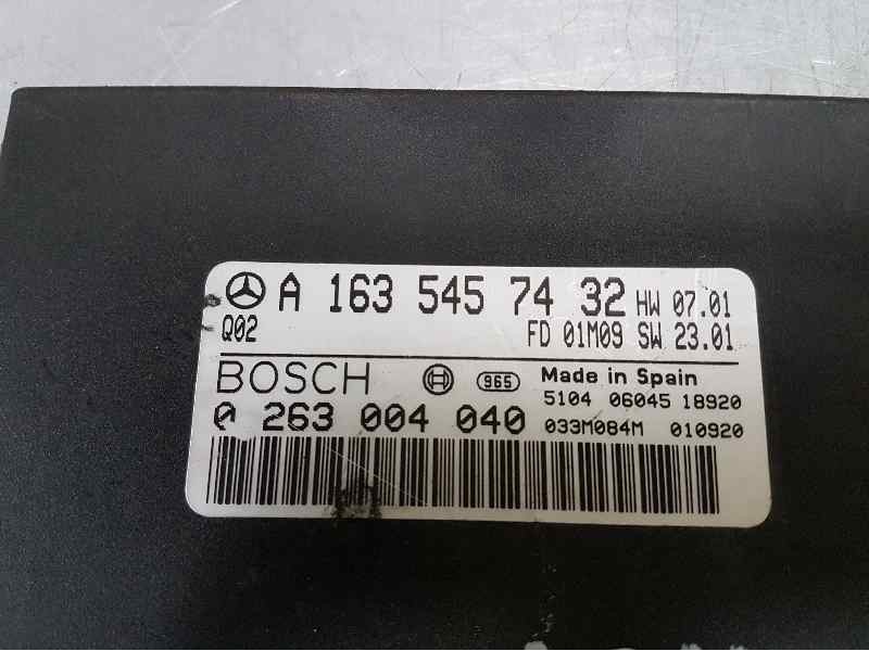 Recambio de modulo electronico para mercedes-benz clase m (w163) 270 cdi (163.113) referencia OEM IAM A1635457432 0263004040 BOS