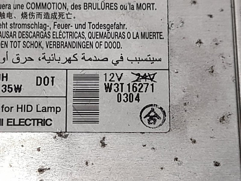 Recambio de centralita faros xenon para citroën c-crosser xtr referencia OEM IAM W3T162710304  