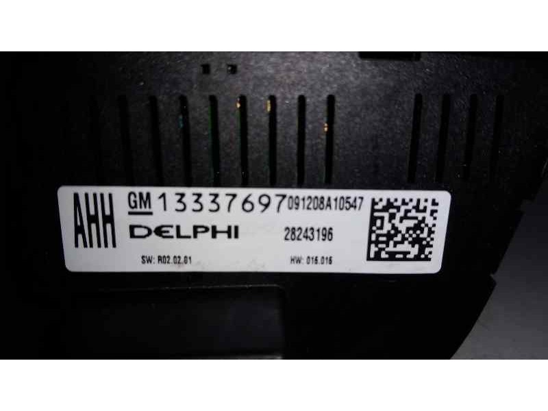 Recambio de mando climatizador para opel astra j lim. cosmo referencia OEM IAM 28243196 13337697 DELPHI