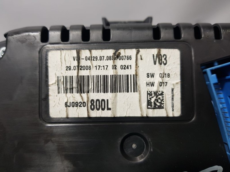 Recambio de cuadro instrumentos para seat ibiza (6j5) reference referencia OEM IAM 6J0920800L A2C53311201 SIEMENS VDO