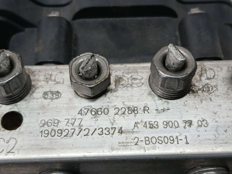 Recambio de abs para smart fortwo coupe electric drive / eq pull&bear (453.391) referencia OEM IAM A4539007703 476602288R BOSCH