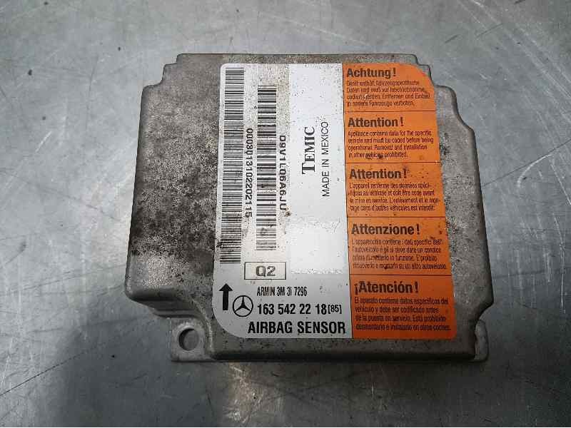 Recambio de kit airbag para mercedes-benz clase m (w163) 270 cdi (163.113) referencia OEM IAM A1634600298 SIN SALPICADERO NI PRE