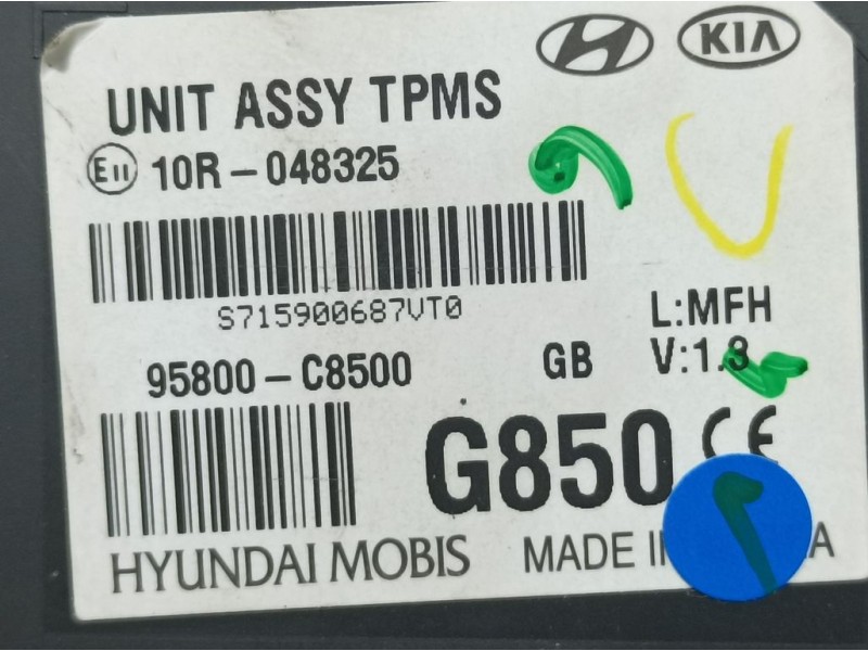 Recambio de modulo electronico para hyundai i20 classic referencia OEM IAM 95800C8500  MOBIS
