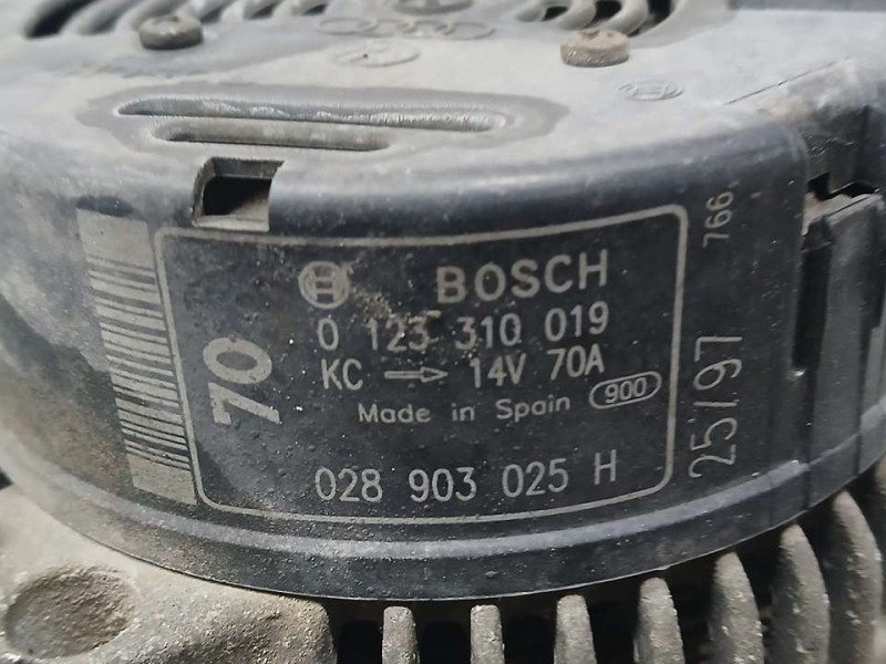 Recambio de alternador para seat arosa (6h1) select referencia OEM IAM 028903025H 0123310019 BOSCH