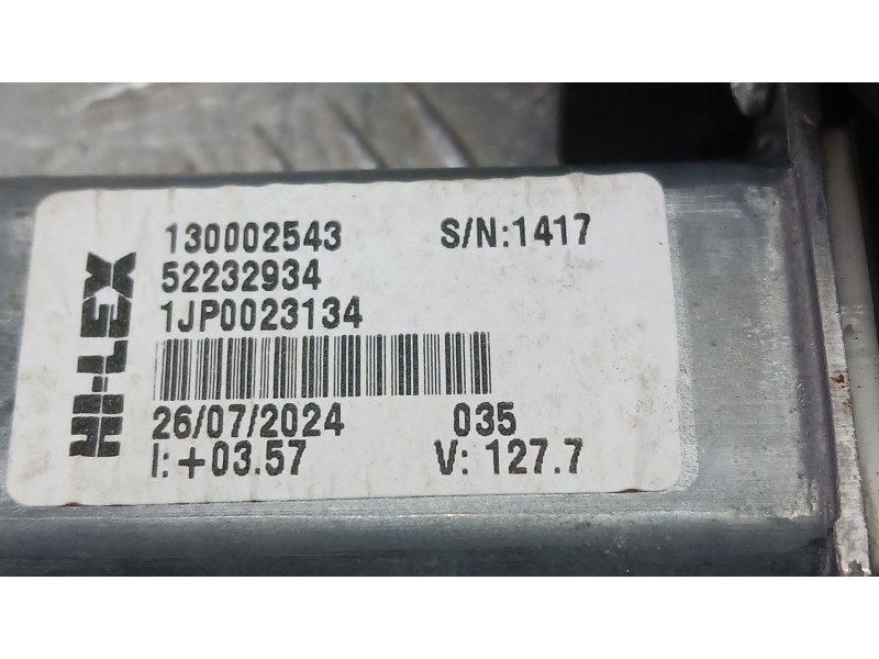 Recambio de elevalunas trasero izquierdo para jeep avenger (j2) electric referencia OEM IAM 52232934 ELECTRICO 6 PINS HILEX 1300