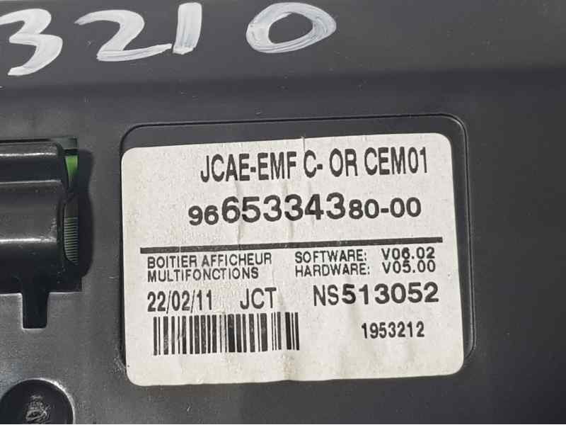 Recambio de pantalla multifuncion para citroën c4 lim. white attraction referencia OEM IAM 9665334380 NS513052 