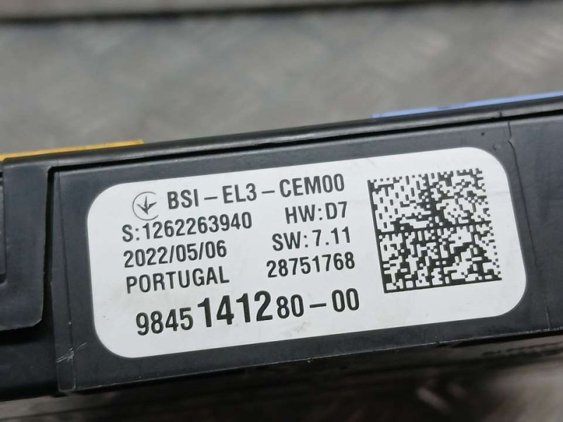 Recambio de caja reles / fusibles para citroën berlingo feel m 5p referencia OEM IAM 9845141280 1262263940 