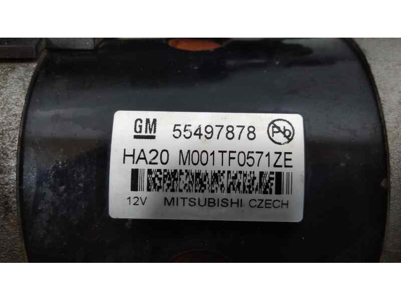 Recambio de motor arranque para opel mokka x selective star/stop referencia OEM IAM 55497878  