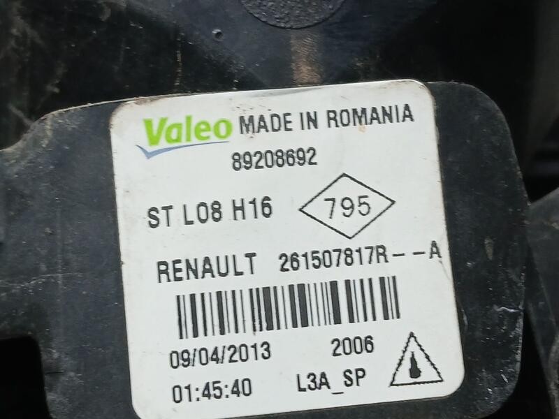Recambio de faro antiniebla izquierdo para dacia lodgy laureate referencia OEM IAM 261507817R  89208692