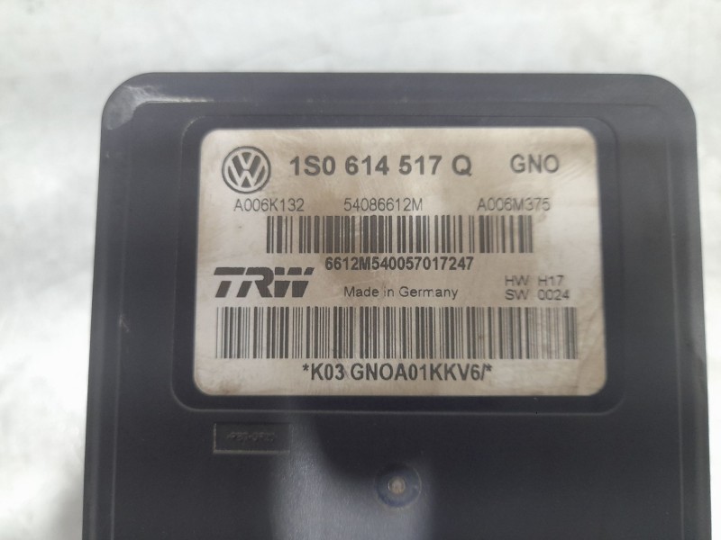 Recambio de abs para volkswagen up! (122) high up! bmt referencia OEM IAM 1S0614517Q TRW K03GN0A01KKV6