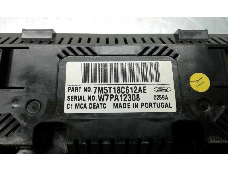 Recambio de mando climatizador para ford c-max (cb3) ambiente referencia OEM IAM 7M5T18C612AE 1000002519042 7M5T18C612AE
