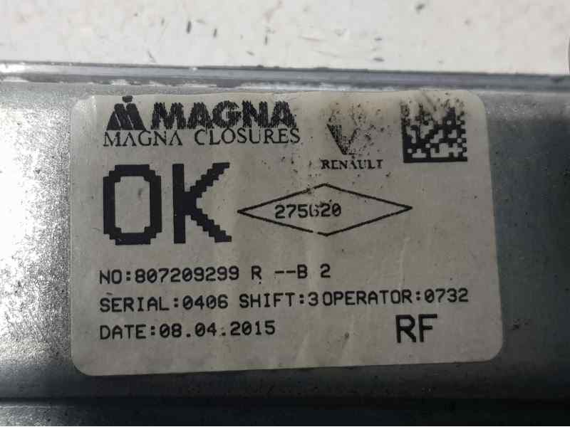Recambio de elevalunas delantero derecho para dacia sandero basis referencia OEM IAM 807209299R 2 PINS ELÉCTRICO