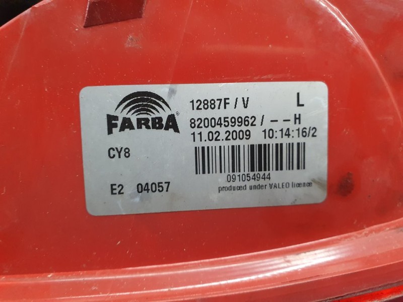 Recambio de piloto trasero izquierdo para renault clio iii dynamique referencia OEM IAM 8200459962H 12887F 