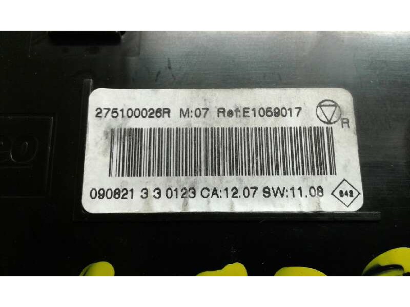 Recambio de mando climatizador para renault scenic iii 1.5 dci diesel fap referencia OEM IAM 275100028R 1000002519936 