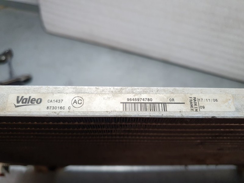 Recambio de condensador / radiador aire acondicionado para citroën berlingo 2.0 hdi sx familiar referencia OEM IAM 9645974780 87