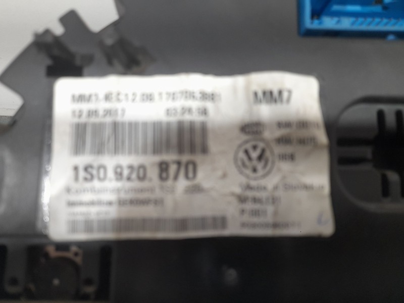 Recambio de cuadro instrumentos para volkswagen up! (122) high up! bmt referencia OEM IAM 1S0920870  