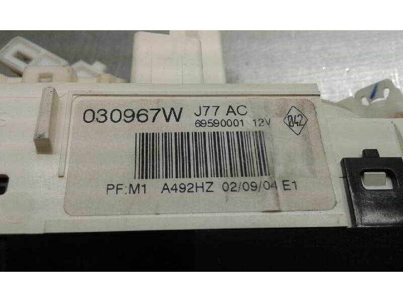 Recambio de mando calefaccion / aire acondicionado para renault modus confort dynamique referencia OEM IAM 69590001 100000252027