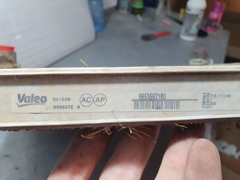 Recambio de radiador agua para citroën berlingo 2.0 hdi sx familiar referencia OEM IAM 9653692180 988607E VALEO