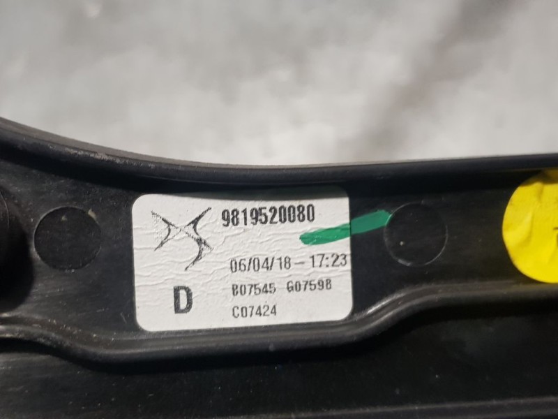 Recambio de elevalunas delantero derecho para ds 7 crossback grand chic referencia OEM IAM 9819520080  ELÉCTRICO 6 PINS