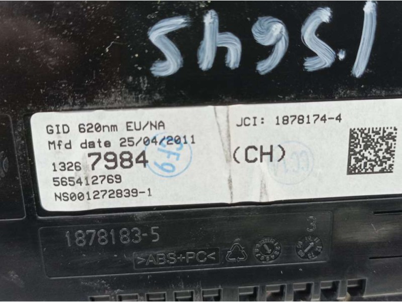 Recambio de pantalla multifuncion para opel astra j lim. selective referencia OEM IAM 13267984 565412769 