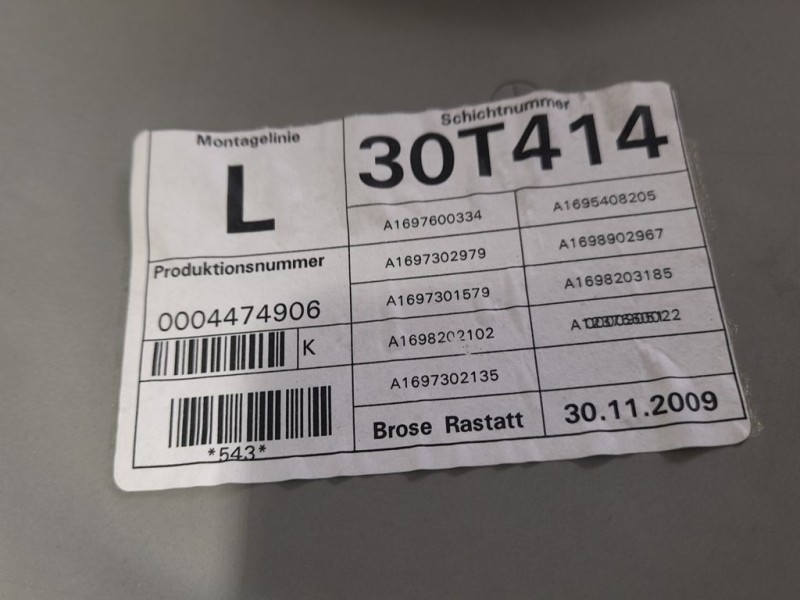 Recambio de elevalunas trasero izquierdo para mercedes-benz clase b (w245) 180 cdi (245.207) referencia OEM IAM A1698203185 1000