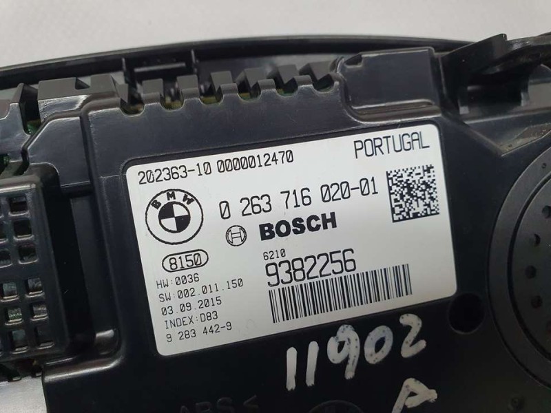Recambio de cuadro instrumentos para bmw i8 (i12) i8 pure impulse referencia OEM IAM 62109382256 0263716020 BOSCH