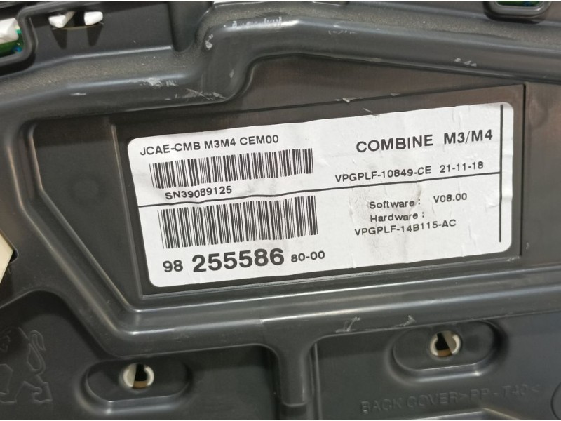 Recambio de cuadro instrumentos para citroën c-elysée feel referencia OEM IAM 9825558680 SN39089125 