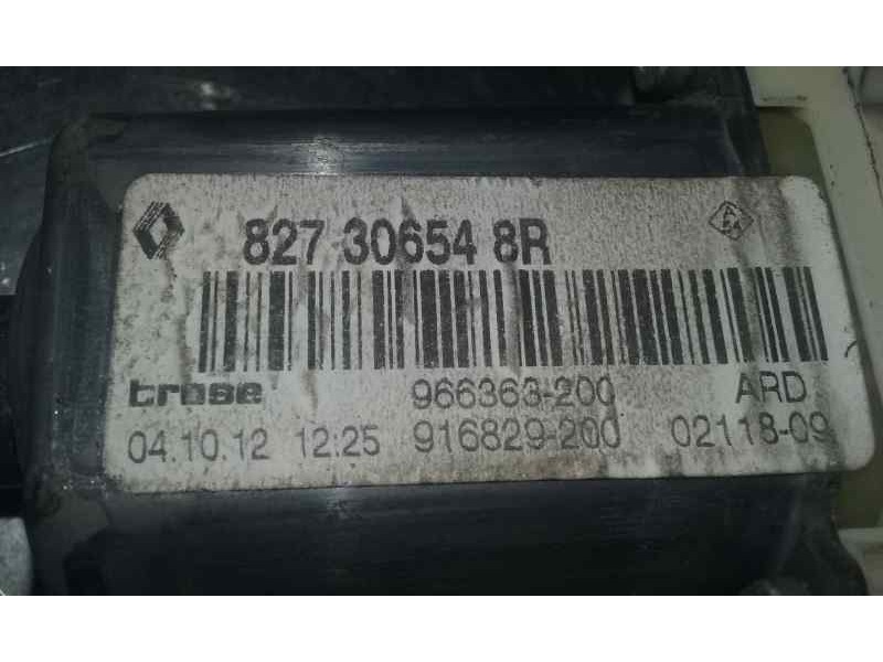 Recambio de elevalunas trasero derecho para renault megane iii berlina 5 p dynamique referencia OEM IAM 827306548R 6 PINS ELECTR