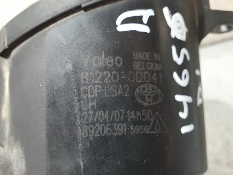 Recambio de faro antiniebla izquierdo para toyota auris luna+ referencia OEM IAM 812200D041 89206391 VALEO