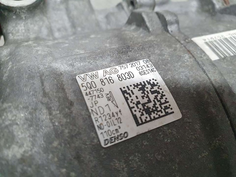 Recambio de compresor aire acondicionado para audi a3 sportback (8vf) design edition referencia OEM IAM 5Q0816803D 4471507743 DE