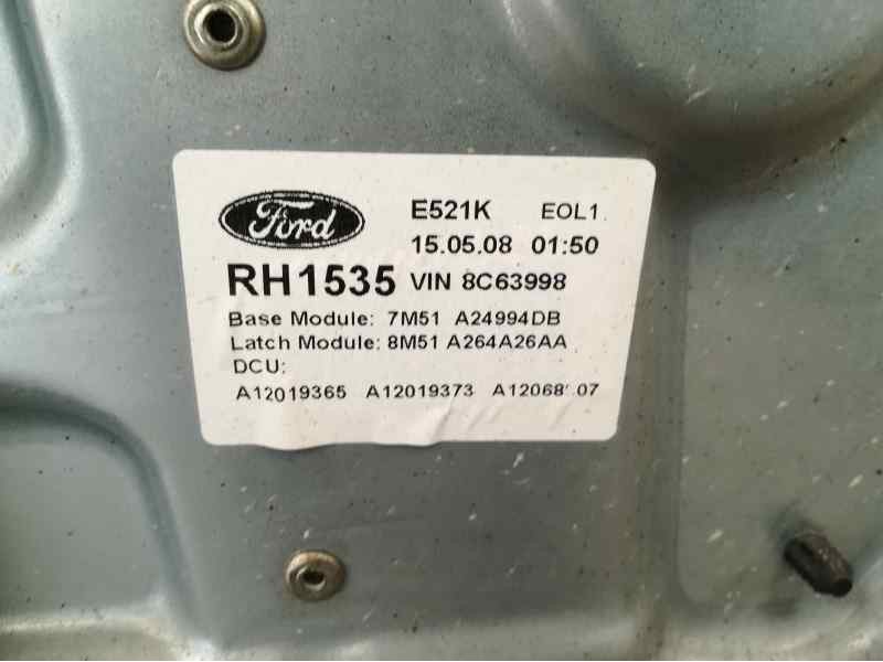 Recambio de elevalunas trasero derecho para ford focus turnier (cb4) trend referencia OEM IAM 7M51A24994DB 8M51A264A26AA ELECTRI