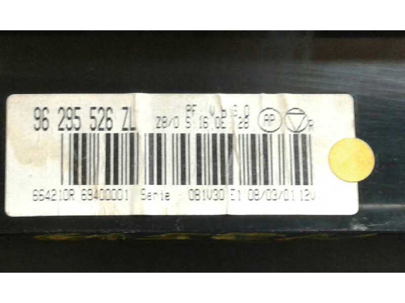 Recambio de mando climatizador para peugeot 607 (s1) 2.2 hdi fap cat referencia OEM IAM 6642110R 1000002523896 96295526ZL