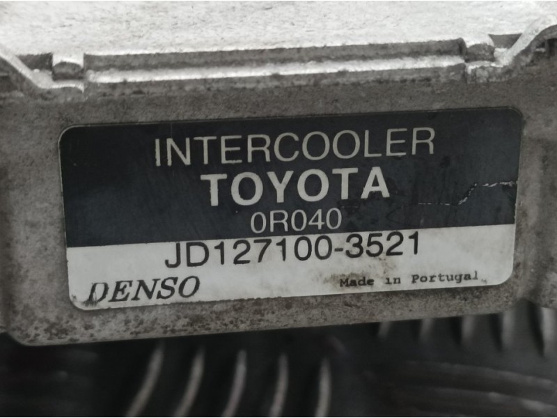 Recambio de intercooler para toyota auris touring sports (e18) live referencia OEM IAM 1271003521  DENSO
