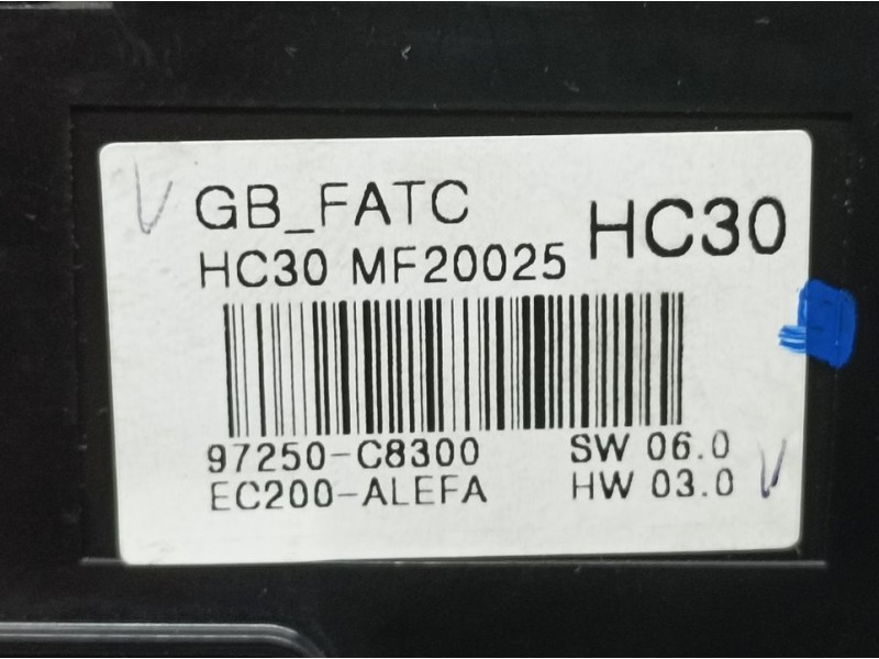 Recambio de mando climatizador para hyundai i20 fresh referencia OEM IAM 97250C8300  