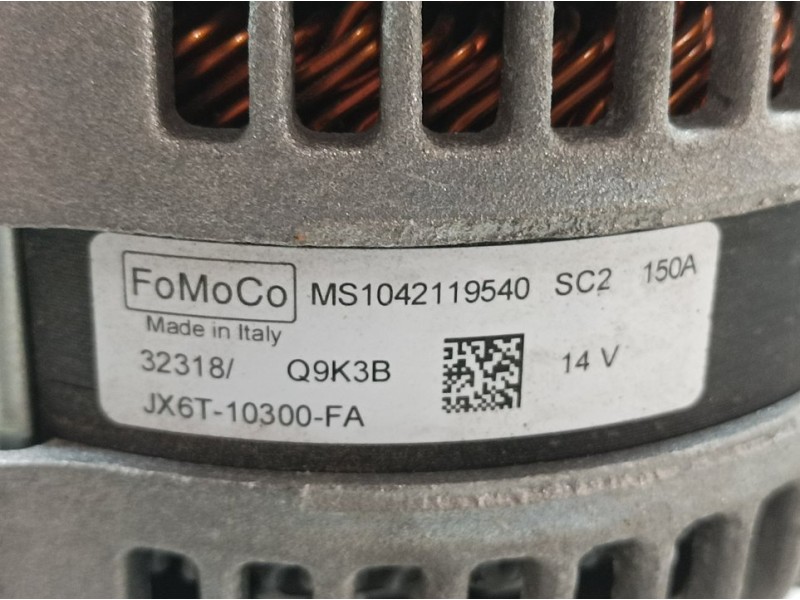 Recambio de alternador para ford focus st-line referencia OEM IAM JX6T10300FA MS1042119540 