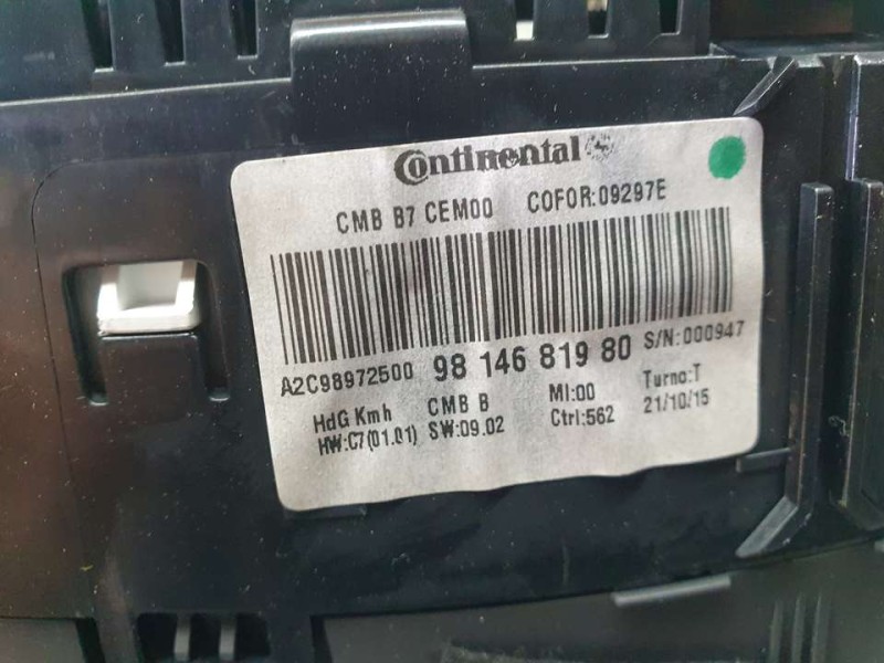 Recambio de cuadro instrumentos para citroën ds4 design referencia OEM IAM 9814681980 A2C98972500 