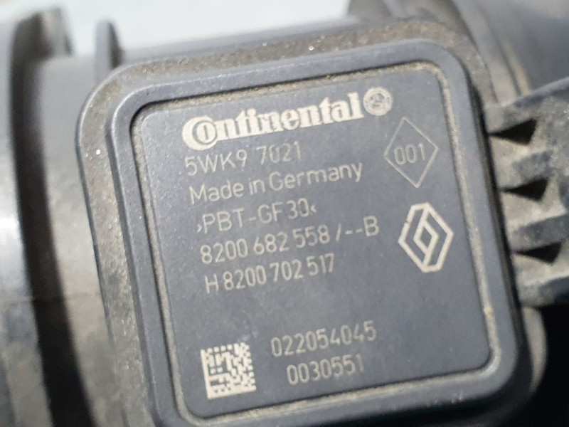 Recambio de caudalimetro para renault captur dynamique referencia OEM IAM 8200682558B 5WK97021 CONTINENTAL