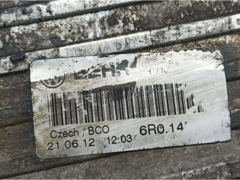 Recambio de intercooler para skoda fabia (5j2 ) ambition referencia OEM IAM 6R014  REFERENCIA BEHRINCOMPLETA BORRADA