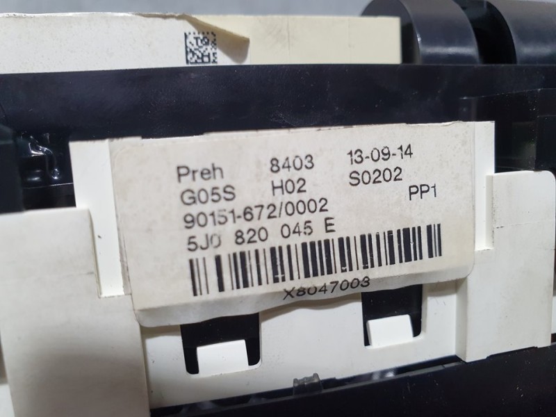 Recambio de mando calefaccion / aire acondicionado para skoda fabia (5j2 ) urban referencia OEM IAM 5J0820045E 90151672 