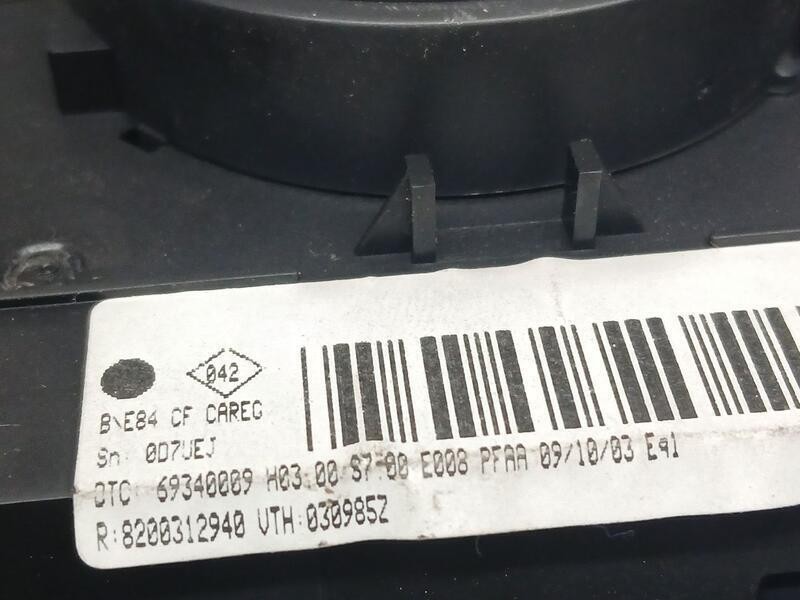 Recambio de mando climatizador para renault megane ii berlina 3p confort dynamique referencia OEM IAM 8200312940  69340009