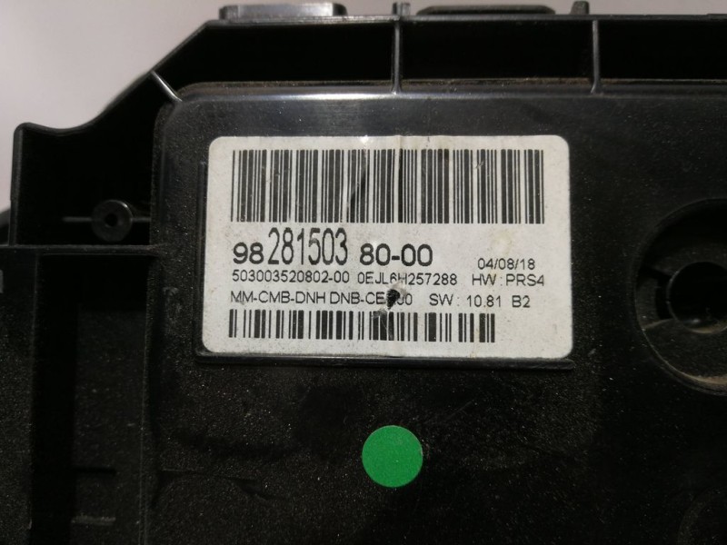 Recambio de cuadro instrumentos para peugeot 3008 allure referencia OEM IAM 9828150380 503003520802 