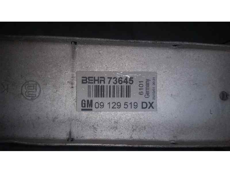 Recambio de intercooler para opel astra g berlina club referencia OEM IAM 73645 09129519DX BEHR